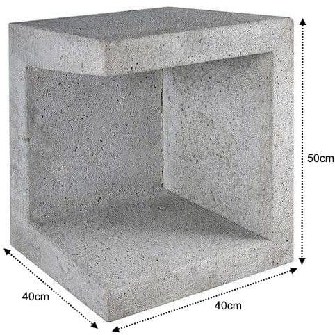 U-Element Hoek 40x40x50cm Grijs