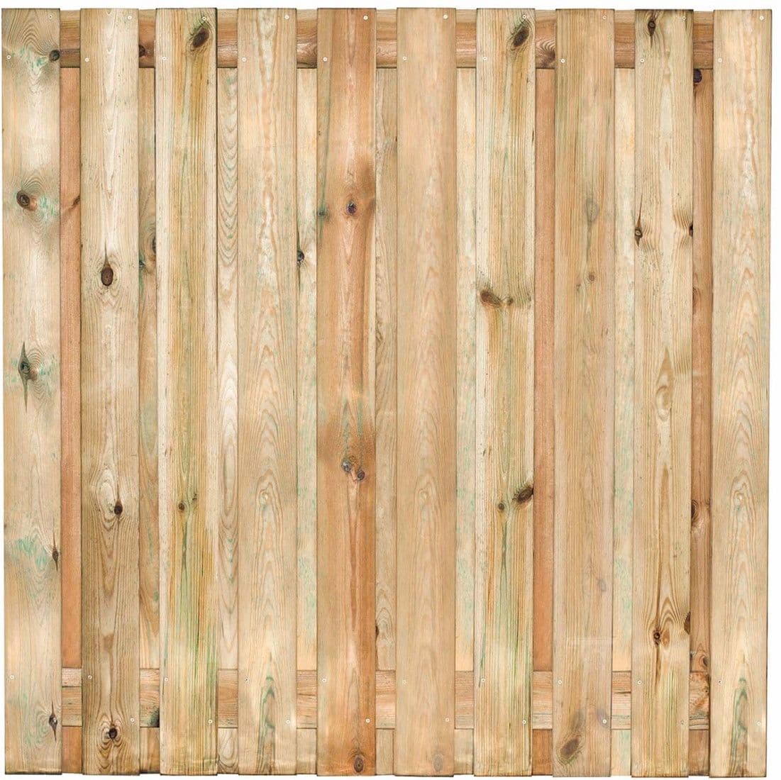 Gardenlux Grenen scherm Bois 21 planks-15mm RVS geschroefd 180x180cm