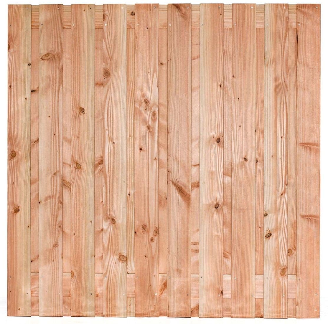 Gardenlux Douglas scherm 21 planks-16mm geschaafd-onbehandeld-RVS geschroefd 180x180cm Lima