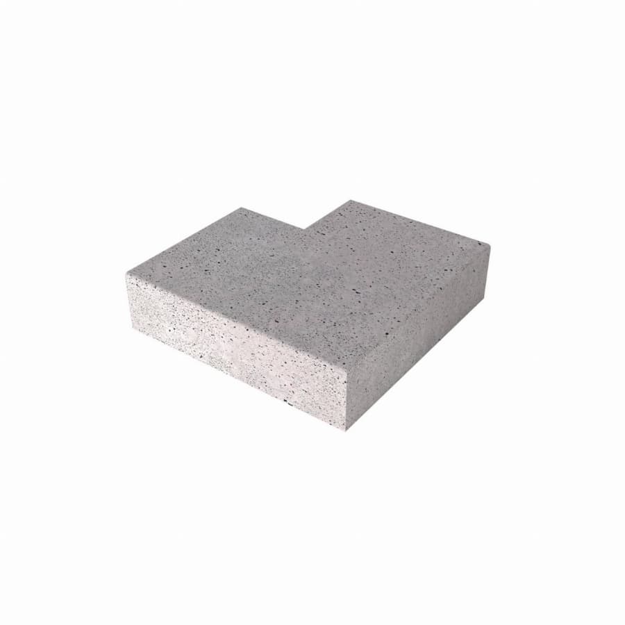 Schellevis Oud Hollandse traptrede massief hoek buiten 60-60x37x15cm Grijs