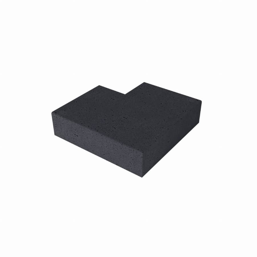 Schellevis Oud Hollandse traptrede massief hoek buiten 60-60x37x15cm Carbon