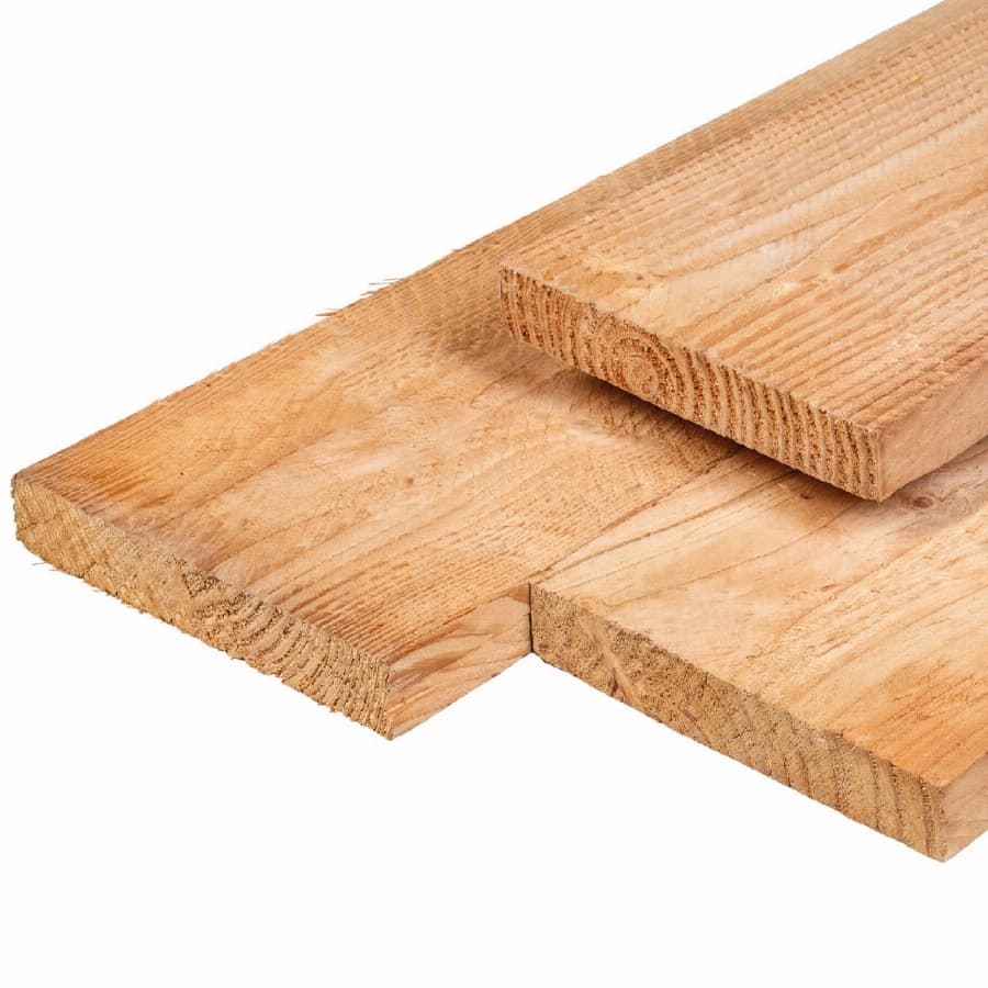 Gardenlux Douglas plank geschaafde-fijnbezaagde 2,8x24,5x400cm onbehandeld