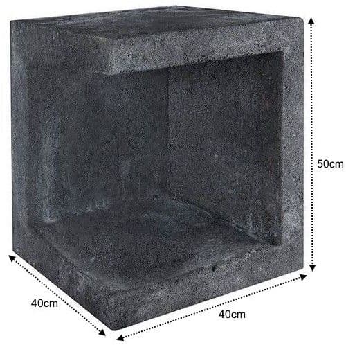 U-Element Hoek 40x40x50cm Zwart