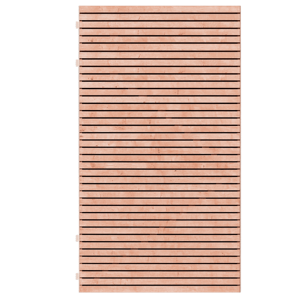 Gardenlux Douglas deur Zaan met stalen frame 180x100cm onbehandeld