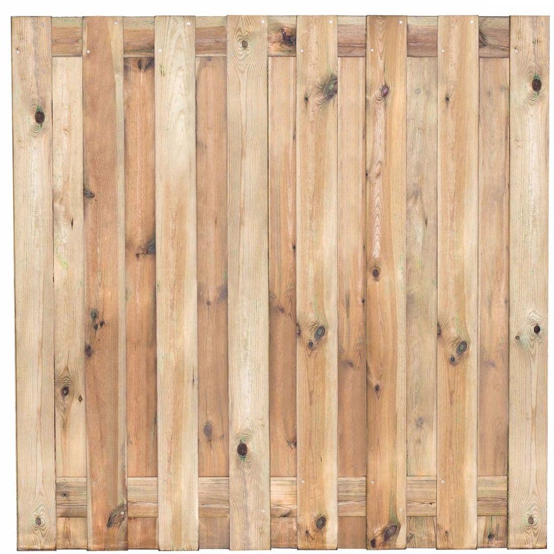 Gardenlux Grenen scherm Colorado 17 planks-15mm RVS geschroefd 180x180cm