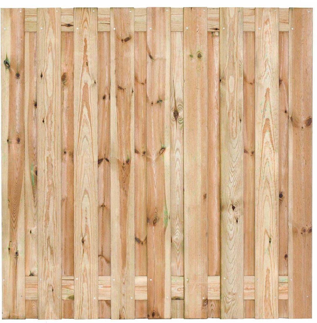 Gardenlux Grenen scherm Idaho 19 planks-15mm RVS geschroefd 180x180cm