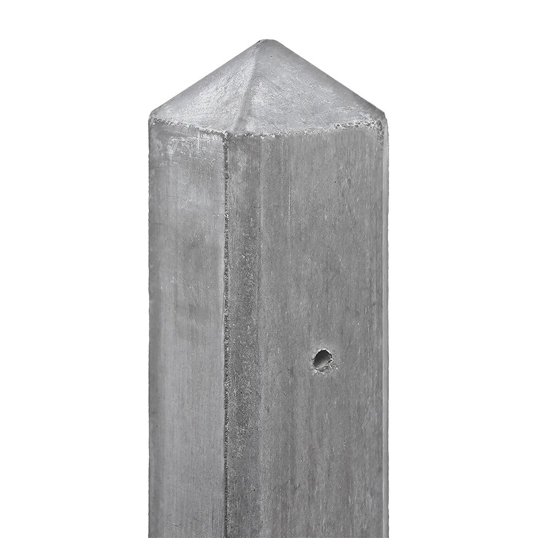 Betolux betonpaal eindpaal grijs ongecoat 10x10x280cm