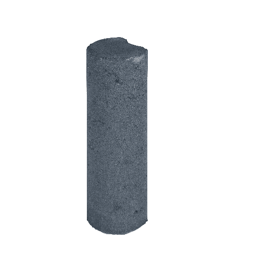 Palissaden Paal Ø8x25cm Zwart