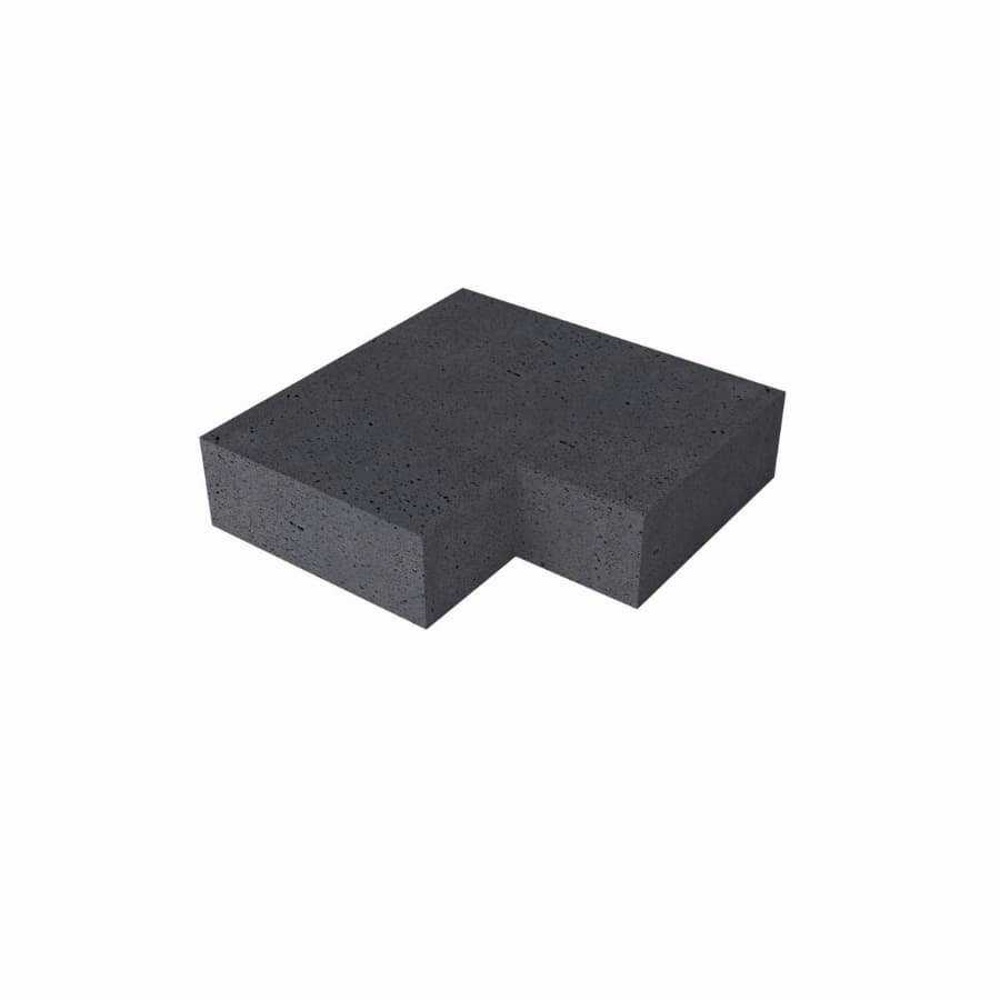Schellevis Oud Hollandse traptrede massief hoek binnen 60-60x40x20cm Antraciet