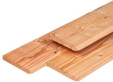 Gardenlux Douglas dakbeschot geschaafd 1,6x11,6x300cm (10,8cm werkend) onbehandeld
