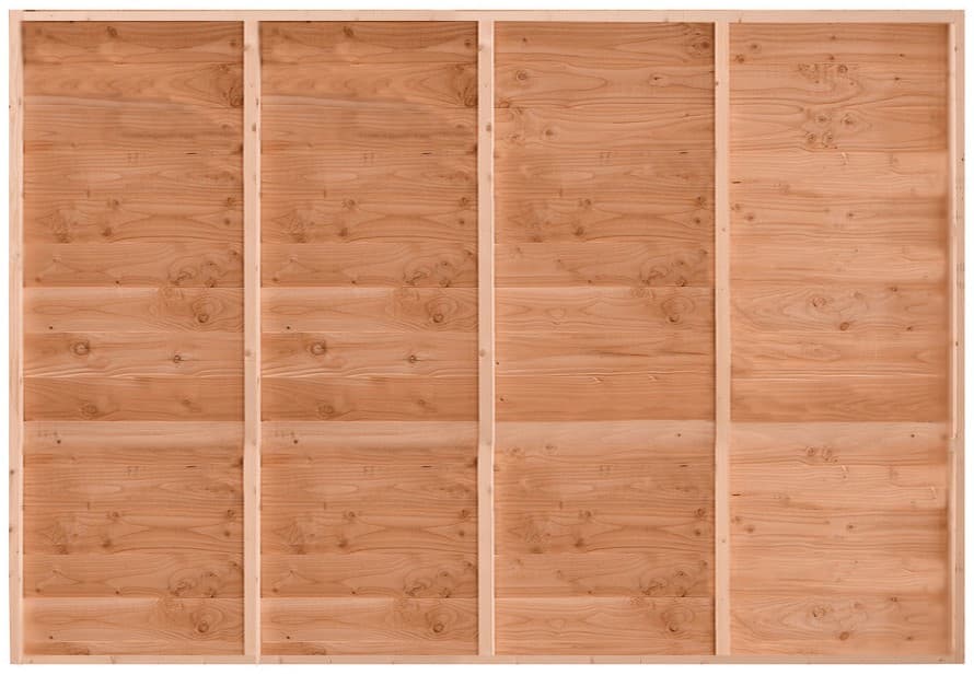 Wand B enkelzijdig rabat 224x228,5cm onbehandeld