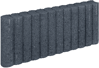 Mini Palissadeband 6x25x50cm Zwart