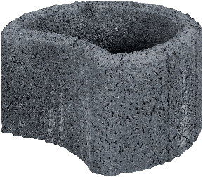 Moonflor Ø35x20cm Zwart
